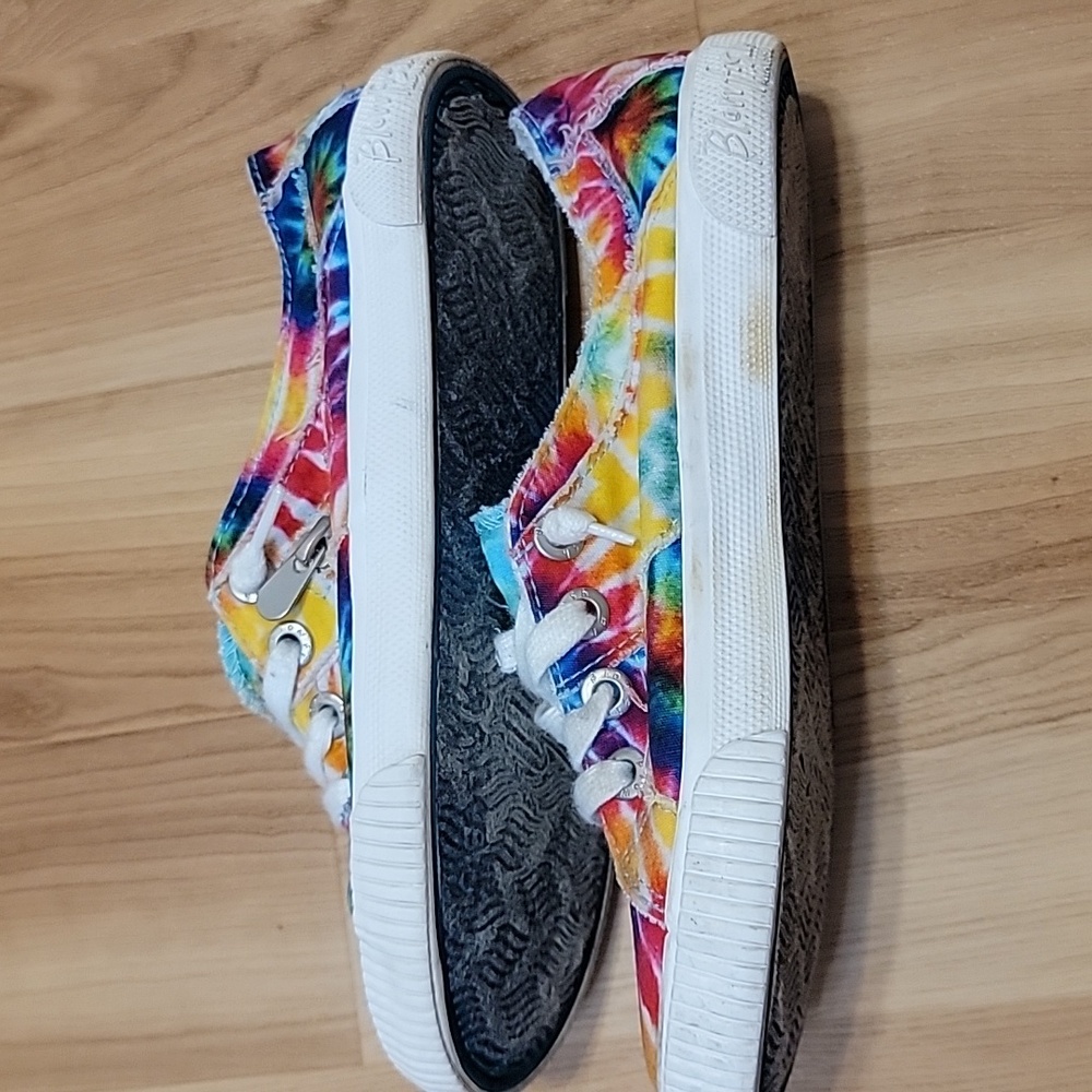 Blowfish Tie-Dye Slip On Sneakers Sz 6.5 - Rainbow - Comfort - Picture 4 of 7